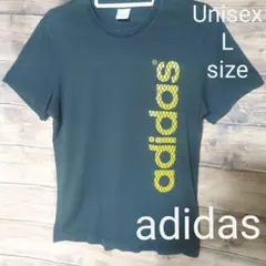 adidas アディダス Tシャツ 古着 メンズ レディース L サイズ 黒
