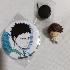 ハイキュー!! 缶バッジとフィギュアセット