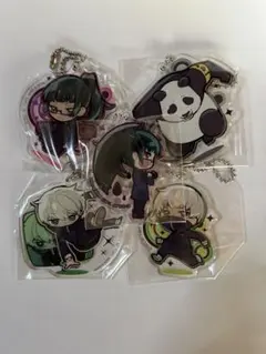 呪術廻戦 ぴょんコレ ぴたでふぉめ アクリルキーホルダー 真希 棘 パンダ