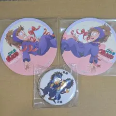 尼子騒兵衛漫画ギャラリー　忍たま乱太郎　缶バッジ　アニメイトカフェ　コースター