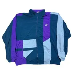 90s NIKE ナイロンジャケット ナイキ 刺繍ロゴ vintage ナイロン