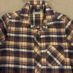 【M相当】BEAMS HEART キルティング チェック柄 ネルシャツワンピースのサムネイル
