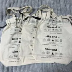 【niko and ... 】 ニコアンド　ショッパー　ギフトバック　３枚