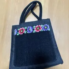 フェイラー花柄刺繍 トートバッグ