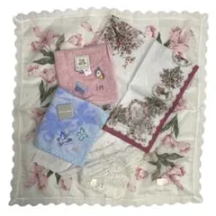 未使用品　ニナリッチ　ハナエモリ　ハンカチ　5枚セット　25カ116