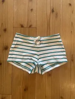 PETIT BATEAUストライプ ショートパンツ レースアップ