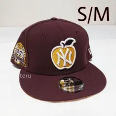 ニューエラ 正規品 9FIFTY ヤンキース アップル 帽子 ワインレッド SM