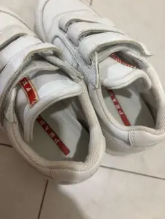 プラダPRADA ホワイト 子供スニーカー18cm29サイズのサムネイル