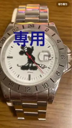 ミッキーマウス 腕時計 シルバー