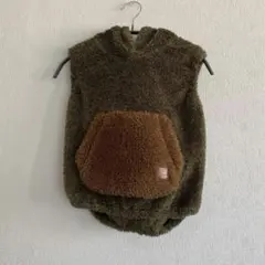 恐竜ベスト アニマル 怪獣 フード付き ボアベスト キッズ ベビー 部屋着☻