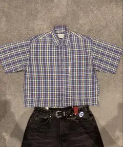 00's unknown 短丈チェックシャツ　City boyのサムネイル
