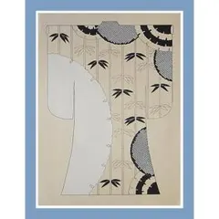 森本草介、【ゆかた姿】、希少画集・額装画、新品高級額、マット額装付