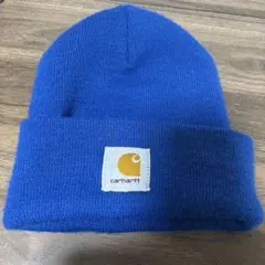 carharrt ニット帽 ブルー