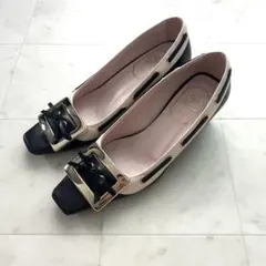 Roger Vivier バックルパンプスエナメル　チャンキーヒール35 1/2 Roger Vivier バックルパンプスエナメル チャンキーヒール35 1/2