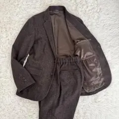 グリーンレーベルリラクシング ウールジャガード カジュアルスーツ セットアップ