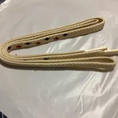 アイボリー 帯締め ダイヤモンド装飾