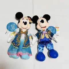 ディズニー　ファンタジースプリングス　ミッキー　ミニー　ぬいぐるみバッジ　ぬいば