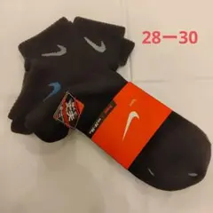 ナイキ NIKI メンズソックス 3足組 28−30 大きめサイズ