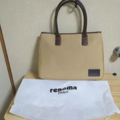 renoma ベージュ トートバッグ 保存袋付き