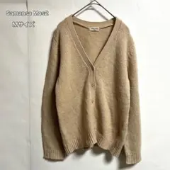 Samansa Mos2サマンサモスモス Vネックニットカーディガンベージュ M
