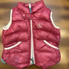 AIGLE ダウンベスト ピンク 80cmのサムネイル