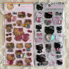 【正規品】キラキララインストーンシール キティ 日焼けキティ 黒キティ サンリオ