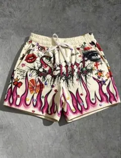 Saints Tears ハーフパンツ アート　ホワイト ストリートのサムネイル