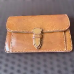 すれんてん様専用　PORTER ブラウンレザー コンパクト財布