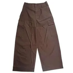 UNIQLO バレルカーゴパンツ ブラウン ワイド
