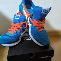 Onitsuka Tiger X-Caliber 青/オレンジ　スニーカー箱あり