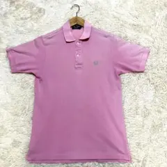 FRED PERRY ポロシャツ　半袖　ピンク　刺繍ロゴ