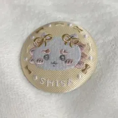 ちいかわ シーサー 刺繍缶バッジ 刺繍缶バッジビスケット2