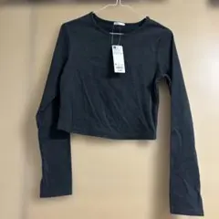 【新品】最終値下げ！GU ダークグレー 長袖カットソー M