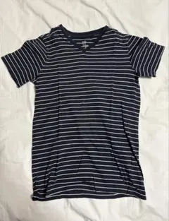 H&M ストライプ Vネック Tシャツ XSサイズ