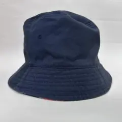 ネイビー 花柄 バケットハット