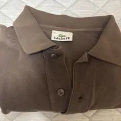 LACOSTE ブラウン ポロシャツ