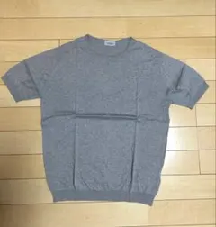 JOHN SMEDLEY ジョンスメドレー BELDEN半袖ニット グレー XLのサムネイル