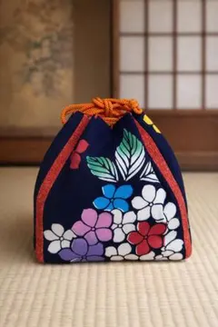 和柄 巾着袋 和装小物 小物入れ