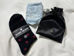 MARY QUANT ハート柄靴下とハンカチセット