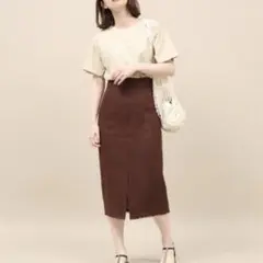 マドモアゼル ロペ リネンスリットタイトスカートのサムネイル