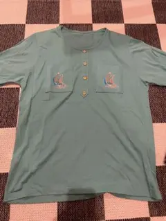 韓国製　ミントグリーンTシャツ