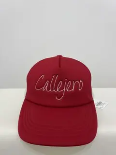 Callejera レッド　キャップ メッシュ　ゴルフ