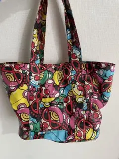 カラフルキャラクター柄トートバッグ