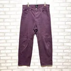 H&M エイチアンドエム　カラーデニム　ルーズフィット　紫　メンズ　30