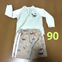 petit main 恐竜柄 ラッシュガード セットアップ