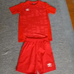 umbro サッカーウェア レッド セット 160