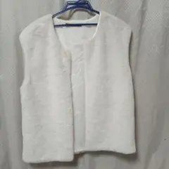 フリースベストホワイトお値下げ最終