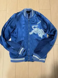 BLUE BLUE スカジャン　リバーシブル　別珍　レーヨン　サイズ2 聖林公司 トラニフジ リバーシブルスカジャン | BLUE BLUE JAPAN