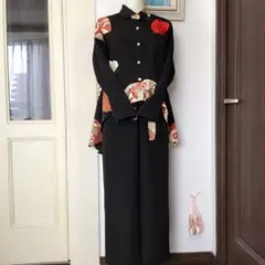 着物リメイク留袖燕尾ジャケットワイドパンツセット