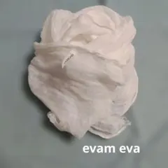 evameva エヴァム エヴァ ホワイト リネン ストールのサムネイル